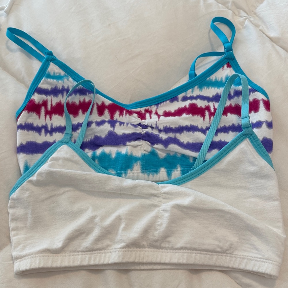 Ladies Tie-Dye and White Bralette Set 34